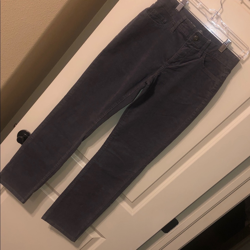 St. John's Bay Straight Leg Corduroy Pants in Dark Gray